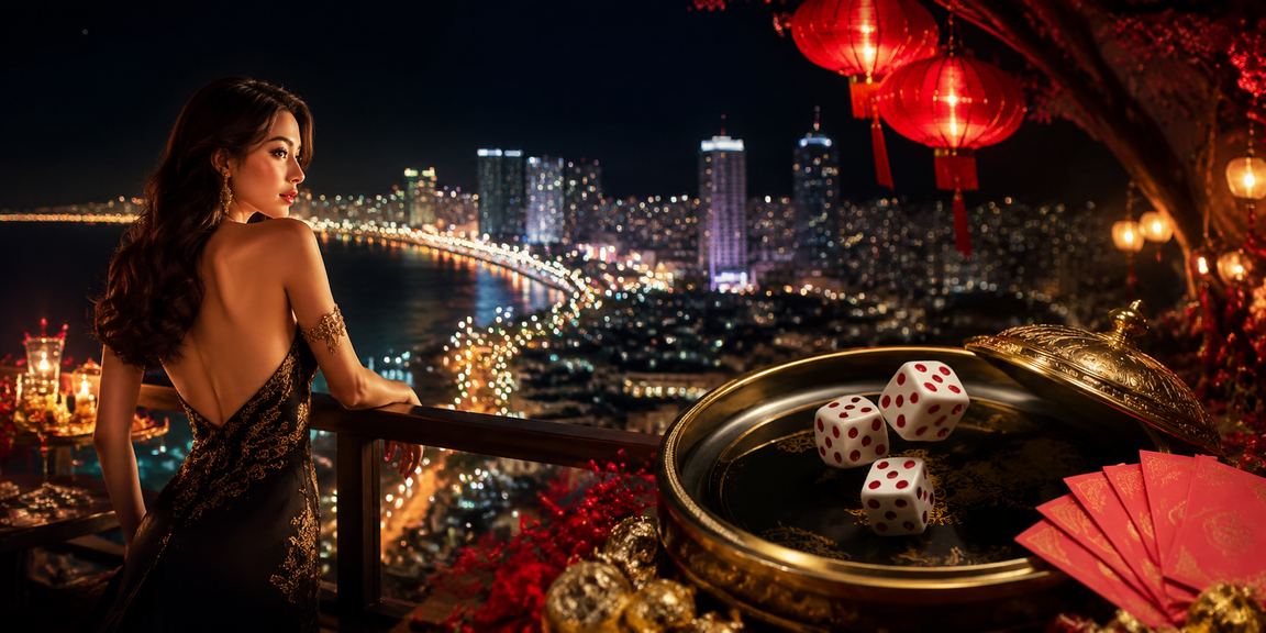 Người chơi tài xỉu trực tuyến dưới ánh đèn lồng lễ hội tại Nha Trang